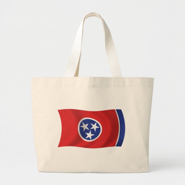 Bolsa Tote Grande Bandeja Tote do Tennessee Flag (Frente)