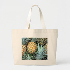 Bolsa Tote Grande Bando de ananás tropicais havaianos