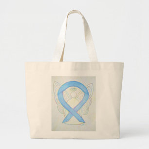 Bolsa Tote Grande Banheira de Toques Personalizada de Fita de Consci