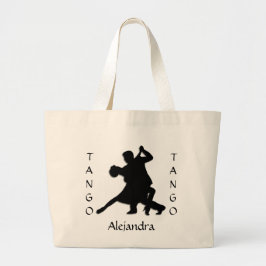Bolsa Tote Grande Banheira de Tote de Dança Tango Personalizada