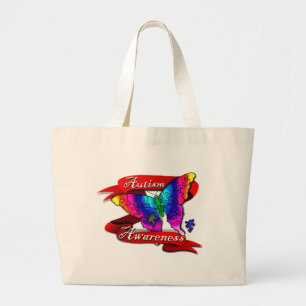 Bolsa Tote Grande Banner de Sensibilização Autismo