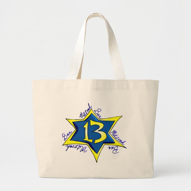 Bolsa Tote Grande Bar MItzvah (Frente)