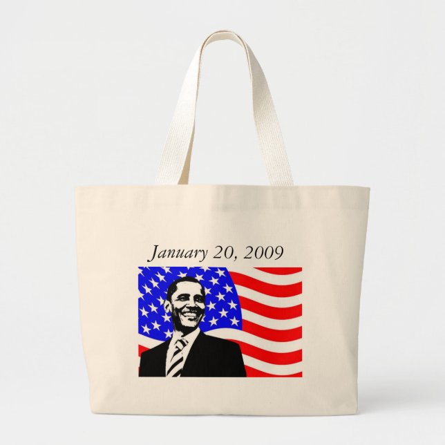 Bolsa Tote Grande Barack Obama (Frente)