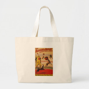 Bolsa Tote Grande Barnum & cães maravilhosos do futebol de Bailey