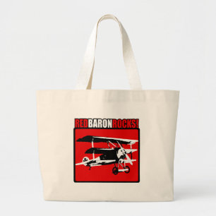 Bolsa Tote Grande Baron vermelho Rocha!