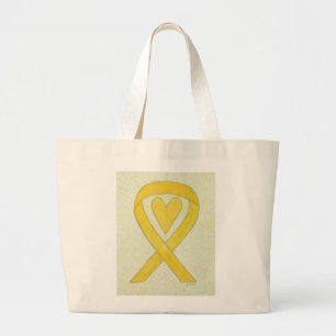 Bolsa Tote Grande Barra de Arte Personalizada de Fita de Sensibiliza