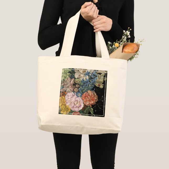Bolsa Tote Grande Barroco Floral - Buquê (Frente (produto))