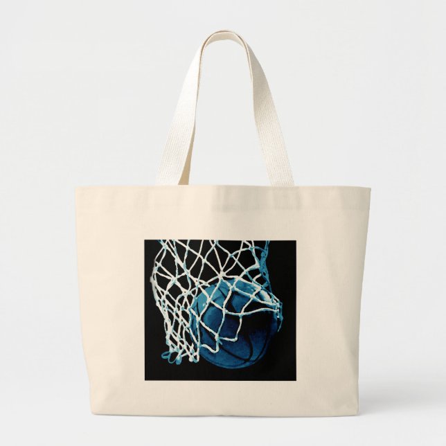 Bolsa Tote Grande Basquete Azul (Frente)