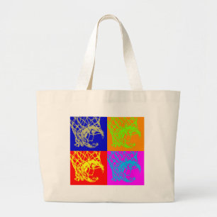 Bolsa Tote Grande Basquete de pop