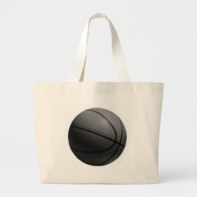 Bolsa Tote Grande Basquete preto e branco (Frente)