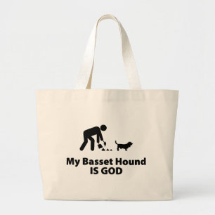 Bolsa Tote Grande Basset Hound