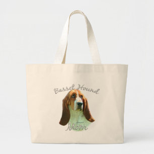Bolsa Tote Grande Basset Hound Mãe 2