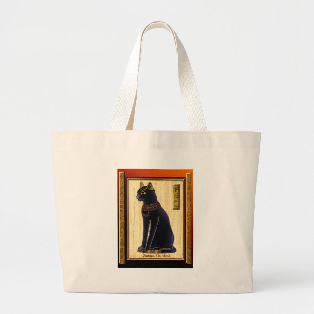 Bolsa Tote Grande BASTET ~ Cat Deus (Frente)
