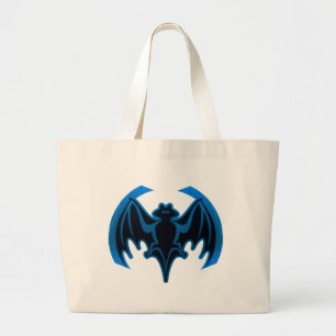 Bolsa Tote Grande Bat Blue O MUSEUM Zazzle dá presentes