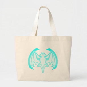 Bolsa Tote Grande Bat Cyan Inv The MUSEUM Zazzle Gifs