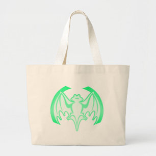 Bolsa Tote Grande Bat Green Inv The MUSEUM Zazzle Gifts