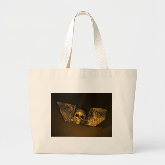 Bolsa Tote Grande Bat Skull (Frente)