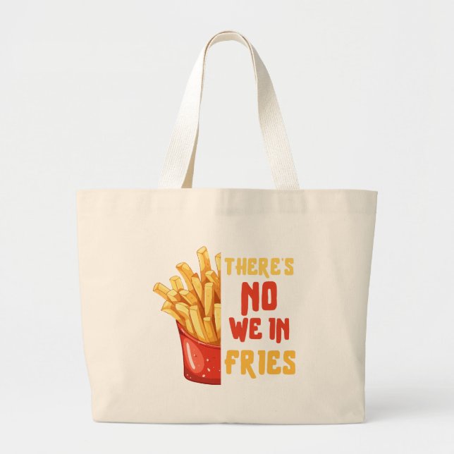 Bolsa Tote Grande batata-frita (Frente)