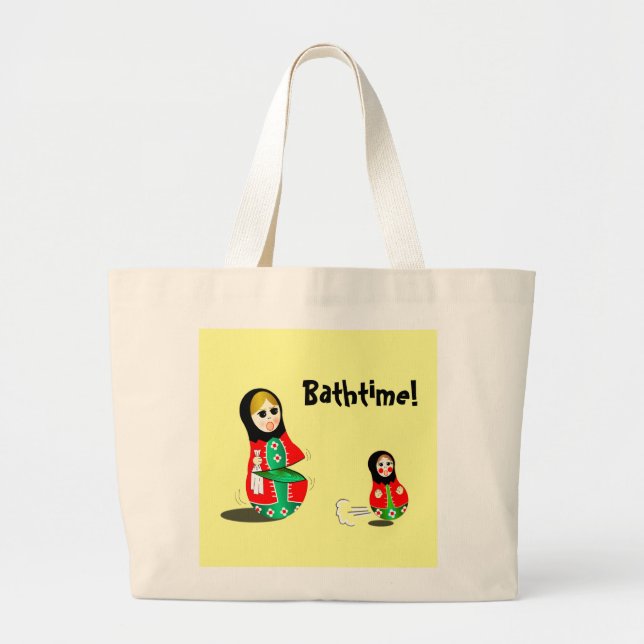 Bolsa Tote Grande Bathtime! (Frente)