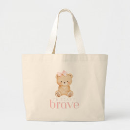 Bolsa Tote Grande beary brave childhood cancer sick kids cute
