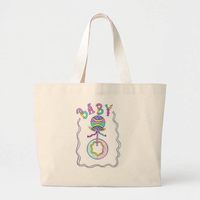 Bolsa Tote Grande Bebê Arte  (Frente)