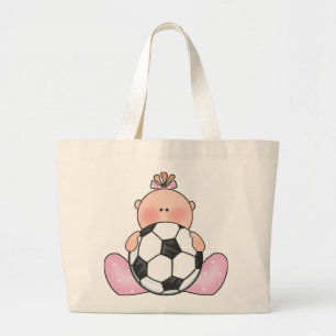 Bolsa Tote Grande Bebé do futebol de Lil