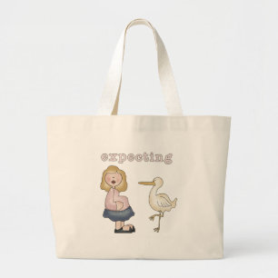 Bolsa Tote Grande Bebê esperado - Camisetas e presentes