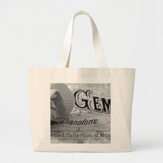 Bolsa Tote Grande Begonia Gems Pianoforte (Frente)