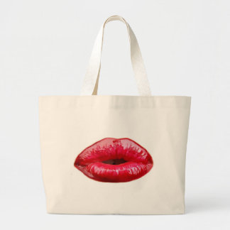 Bolsa Tote Grande Beijando os lábios!