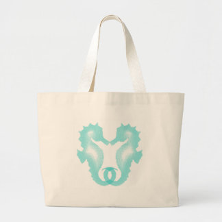Bolsa Tote Grande Beijo do cavalo marinho