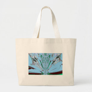 Bolsa Tote Grande Belo Belo Aqua Azul incrível Motif Floral de