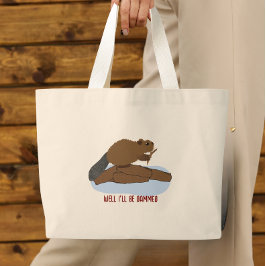 Bolsa Tote Grande Bem, Eu Serei Amaldiçoado Design | Punheta do Cast