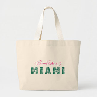 Bolsa Tote Grande Bem-vindo a Miami/Bienvenidos a Miami - Tote Bag