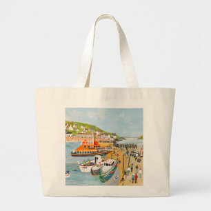 Bolsa Tote Grande Bênção do barco salva-vidas no Mousehole