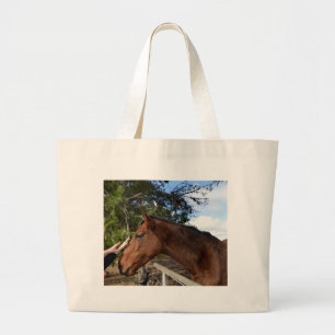 Bolsa Tote Grande Bennie, o Cavalo Marrom, a amar um Pat,