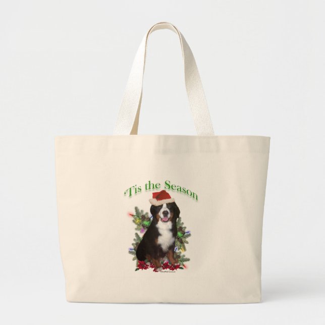 Bolsa Tote Grande Bernese Mountain Dog "Tis (Frente)
