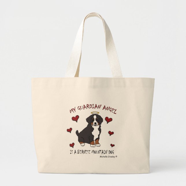 Bolsa Tote Grande BerneseMtnDog (Frente)
