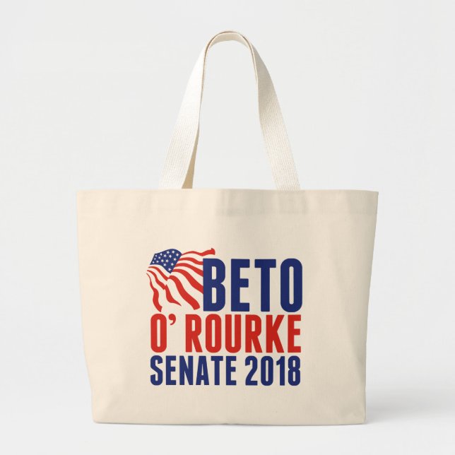 Bolsa Tote Grande Beto O'Rourke para o Senado 2018 (Frente)