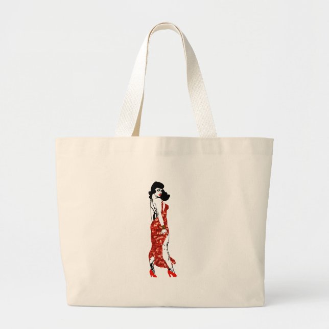 Bolsa Tote Grande bettie pin up (Frente)