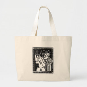 Bolsa Tote Grande Beware dos capitalistas na roupa do carneiro