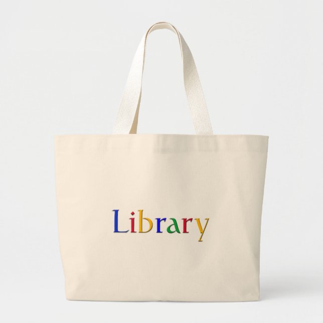 Bolsa Tote Grande Biblioteca (Frente)