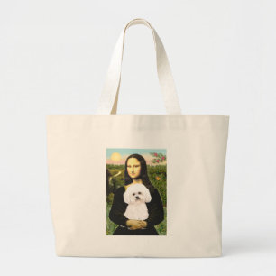 Bolsa Tote Grande Bichon Frise 2R - Mona Lisa