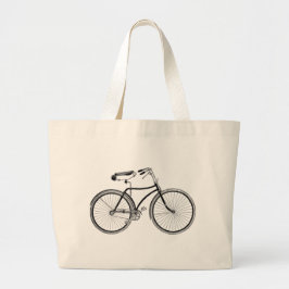 Bolsa Tote Grande Bicicleta Vintage
