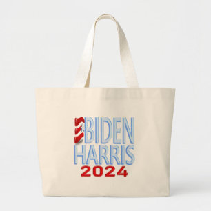 Bolsa Tote Grande Biden Harris 2024 Eleição Jumbo Large Tote Bag