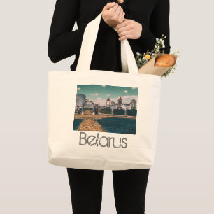 Bolsa Tote Grande Bielorrússia Беларусь Castelo de Mir Arquitetura B