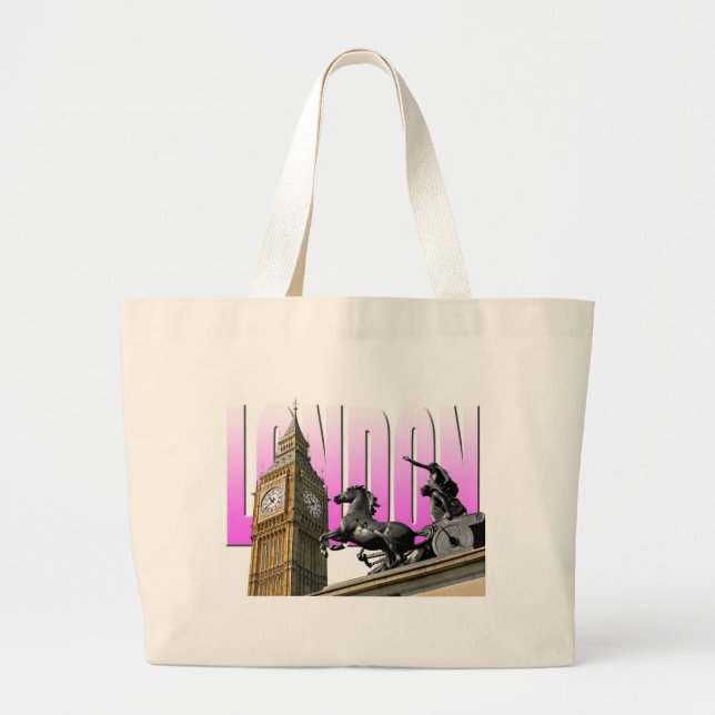Bolsa Tote Grande Big Ben-London-England (Frente)