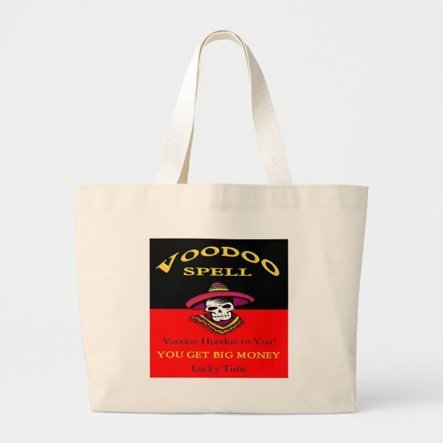 Bolsa Tote Grande Big Money Voodoo Spell (Frente)