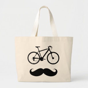 Bolsa Tote Grande bigode preto