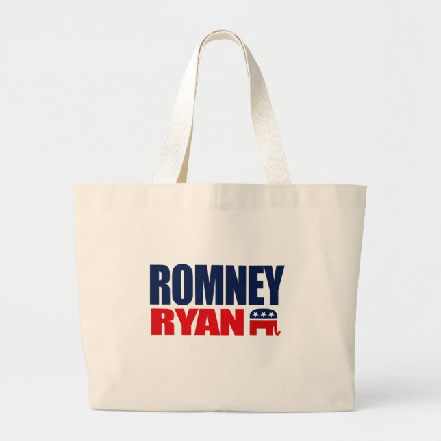 Bolsa Tote Grande BILHETE 2012.png de ROMNEY RYAN (Frente)