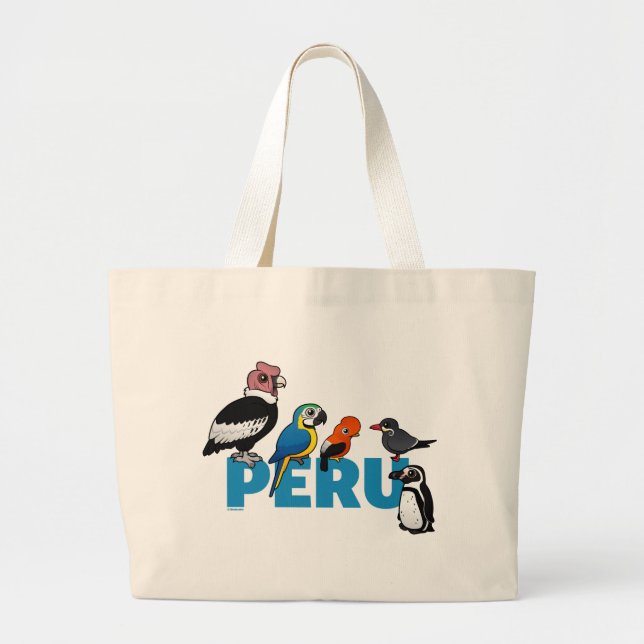Bolsa Tote Grande Birdorable Peru (Frente)